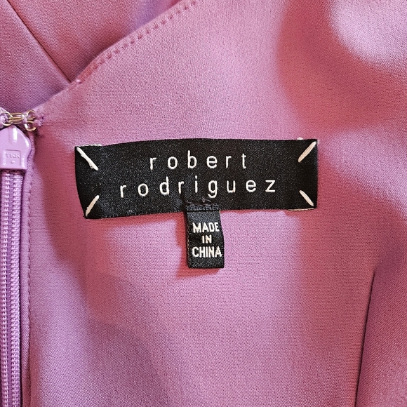 Robert Rodriguez Cocktail Sleeveless Classy Mini Dress Lilac Size 8. - Picture 15 of 16